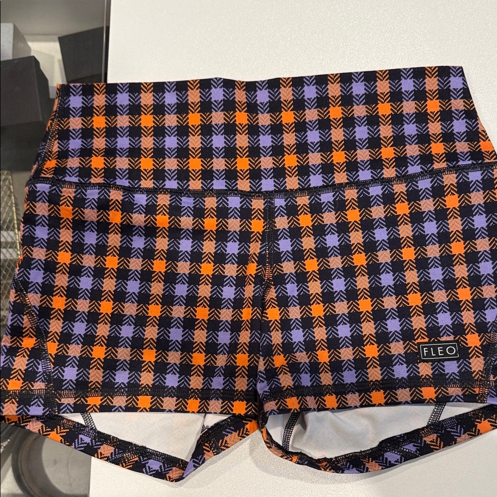 Fleo Women's Vibrant Plaid Athletic Shorts